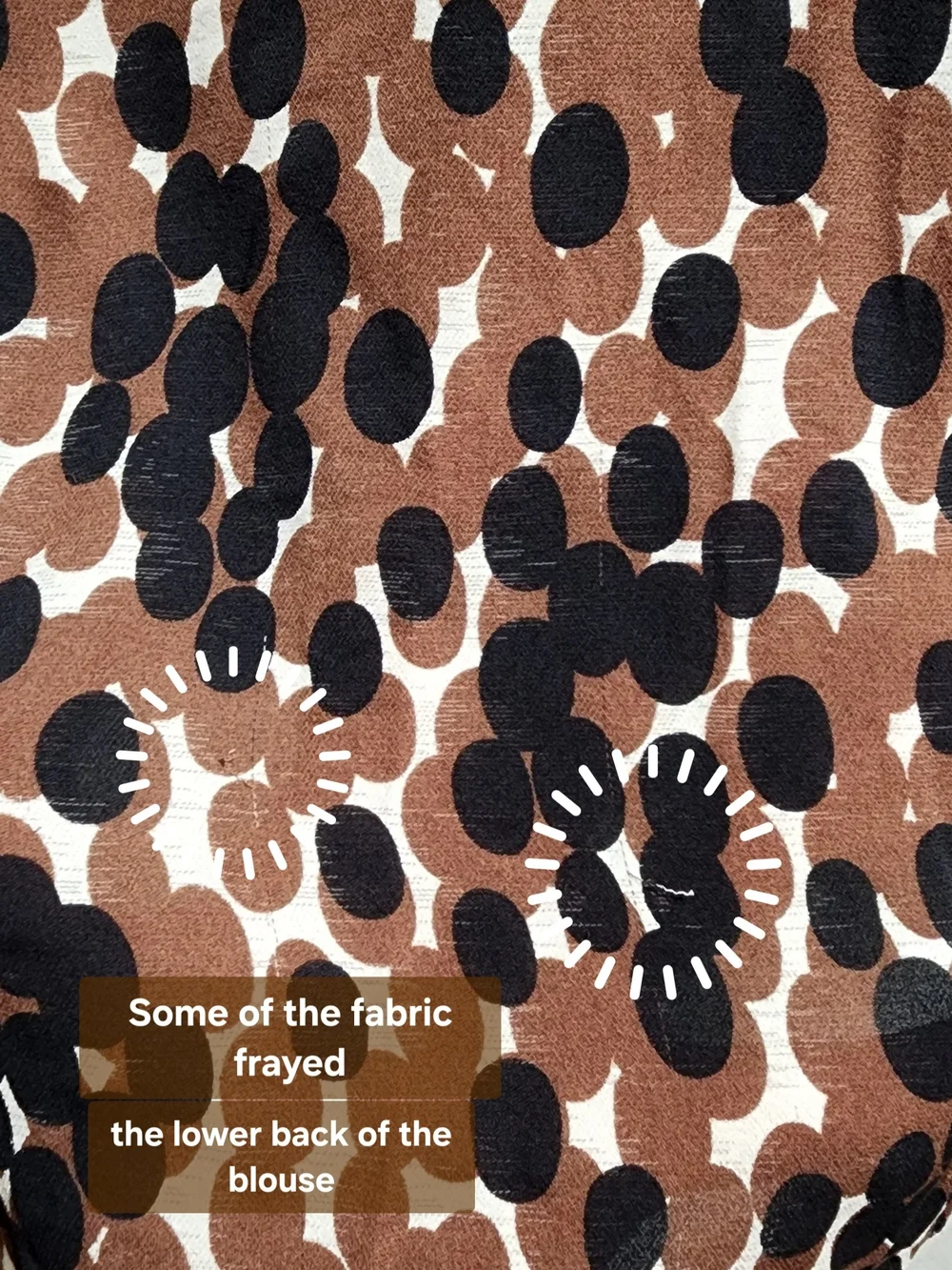 Tory Burch Brown Black Dot Print Blouse